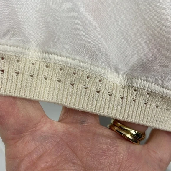 Johnny Was Womens Top S Ivory Knit Neckline & Cuffs Pullover Loose Chic Layer - Picture 5 of 10